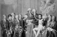 F. Hanfstaengl, Nadanie Konstytucji Księstwu Warszawskiemu (wg. M. Bacciarellego), 1811, Drezno, papier, litografia.
Fot. Anna Kośmider
