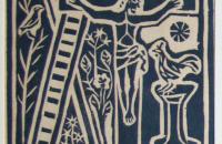Jędrzej Wawro, Chrystus, drzeworyt, Korzeń Dolny, ok. 1925 - 1933 r.
Fot. Piotr Tryngiel