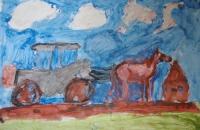 Szkoła Podstawowa - inspiracje, III miejsce:
Konrad Sukiennik, 8 lat, Szkoła Podstawowa im. J. Chełmońskiego, Łyszkowice