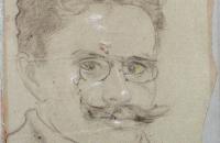 Stanisław Wyspiański, Portret mężczyzny, 1899, papier, kredka.
Fot. Anna Kośmider